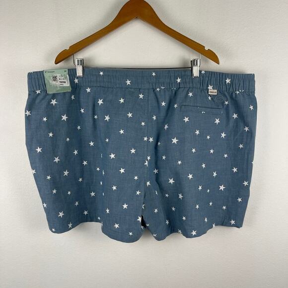 Magellan Outdoors Women's Chambray Shorty Americana Stars Shorts Plus Size 3X - Picture 4 of 11